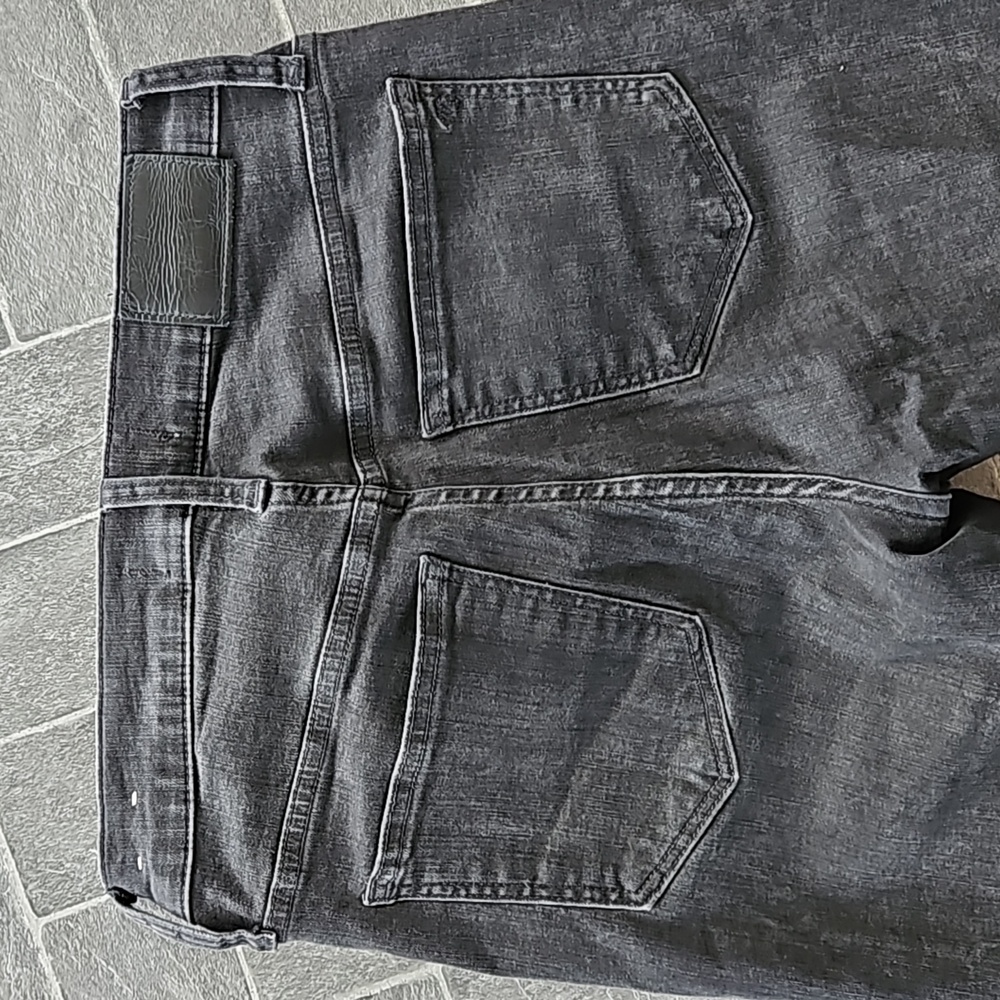 Madewell 10" Skinny Jeans Black Wash Raw Hem High-Rise Size 26 Waist - Picture 7 of 8